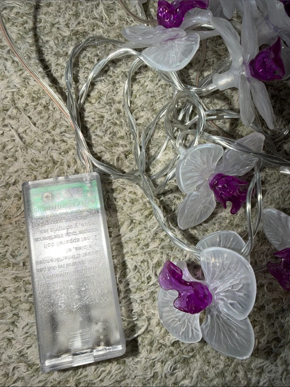 Ashland Purple & Clear Orchid LED String Lights